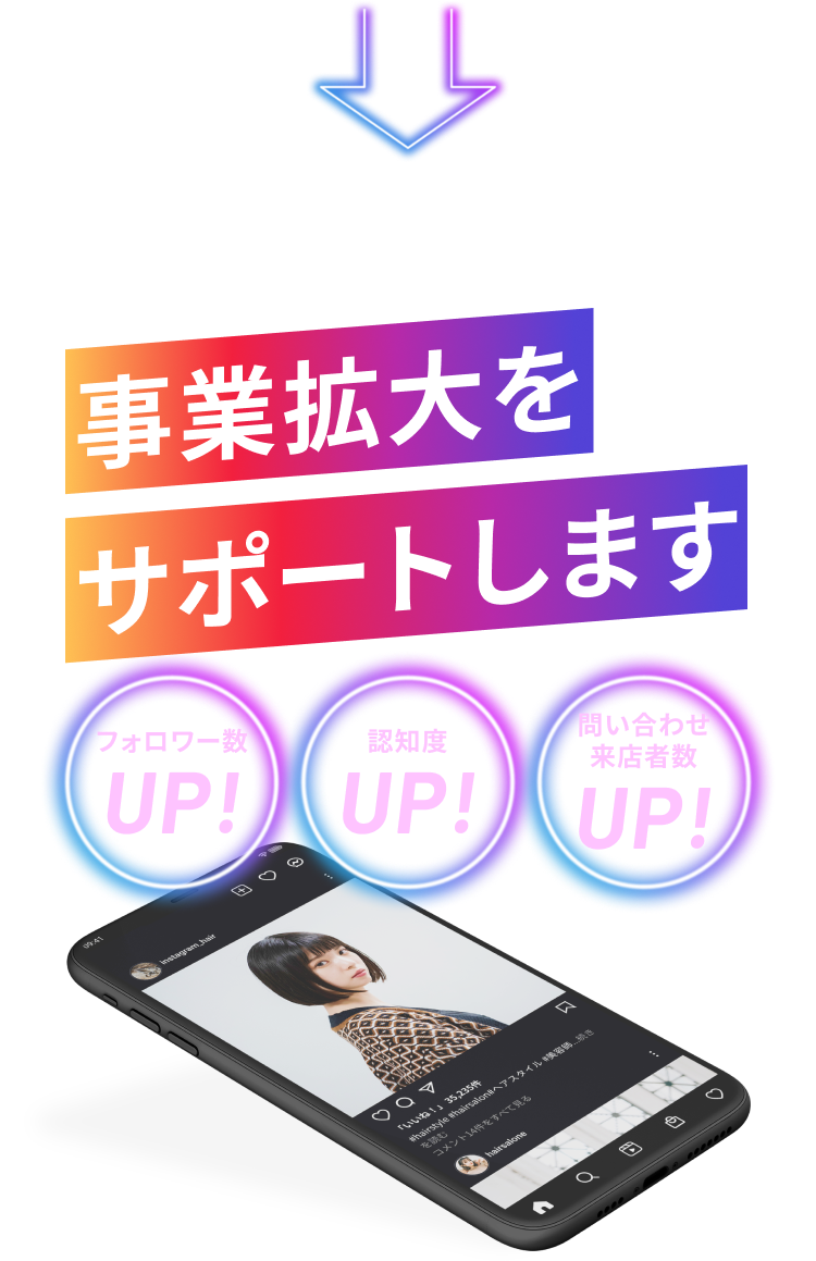 貴社商品・サービスの価値が伝わるSNS戦略で事業拡大をサポートします フォロワー数UP!認知度UP!問い合わせ来店者数UP!